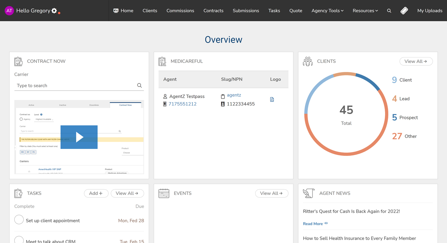 Complete Agent Dashboard